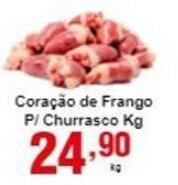 Rossi Supermercado Coracao de Frango p/ Churrasco 1kg oferta