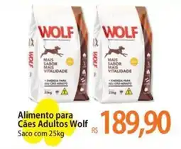 Atacadão Alimento para Cães Adultos Wolf Saco oferta