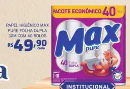 Bahamas Mix Papel higiênico max pure folha dupla 30m com 40 rolos oferta