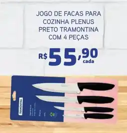 Bahamas Mix Jogo de facas para cozinha plenus preto tramontina oferta