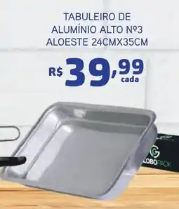 Bahamas Mix Tabuleiro de alumínio alto nº3 aloeste 24cmx35cm oferta