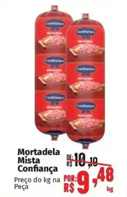 Supermercados Mateus Mortadela Mista Confiança oferta