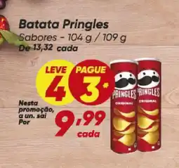 Dia Batata Pringles Sabores oferta