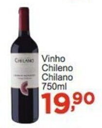 Rossi Supermercado Vinho Chileno Chilano 750ml oferta