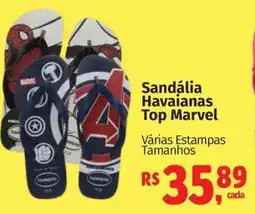 Supermercados Mateus Sandália Havaianas Top Marvel oferta