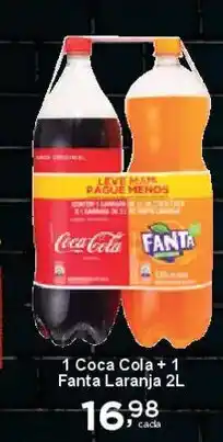 Rossi Supermercado 1 Coca Cola +1 Fanta Laranja oferta