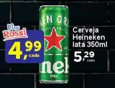Rossi Supermercado Cerveja Heineken lata oferta