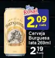 Rossi Supermercado Cerveja Burguesa lata oferta