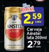 Rossi Supermercado Cerveja Amstel lata oferta