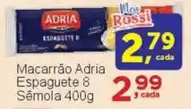 Rossi Supermercado Macarrão Adria Espaguete 8 Semola oferta