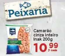 Rossi Supermercado Camarão cinza inteiro Inak oferta