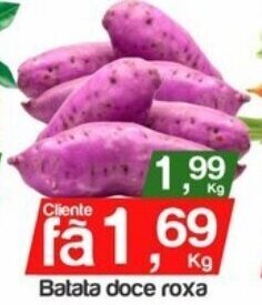 Supermercados Gricki Batata Doce Roxa 1kg oferta