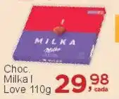 Rossi Supermercado Choc Milka I Love oferta