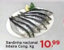 Rossi Supermercado Sardinha nacional Inteira Cong. oferta