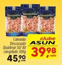 Asun Camarão Descascado Qualimar 50/80 congelado oferta