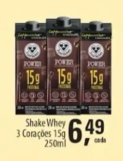 Asun Shake Whey 3 Corações 15g oferta