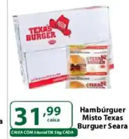 Comercial Esperança Hambúrguer Misto Texas Burguer Seara oferta