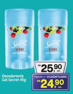 Fort Atacadista Desodorante Gel Secret oferta