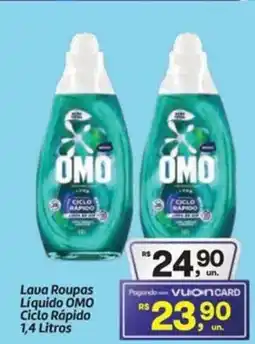 Fort Atacadista Lava Roupas Líquido OMO Ciclo Rápido oferta