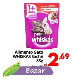 Althoff Supermercados Alimento Gato WHISKAS Sachê oferta