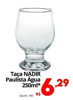 Althoff Supermercados Taça NADIR Paulista Água oferta