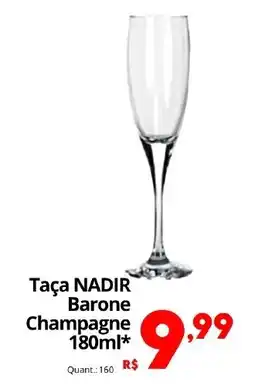 Althoff Supermercados Taça NADIR Barone Champagne oferta