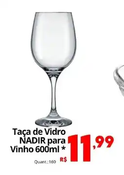 Althoff Supermercados Taça de Vidro NADIR para Vinho oferta