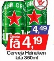 Supermercados Gricki Cerveja Heineken lata 350ml oferta