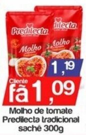 Supermercados Gricki Molho de Tomate Predilecta Trad. sache 300g oferta
