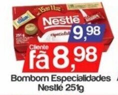 Supermercados Gricki Bombom Especialidades Nestle 251g oferta