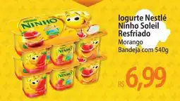 Atacadão logurte Nestlé Ninho Soleil Resfriado Morango oferta