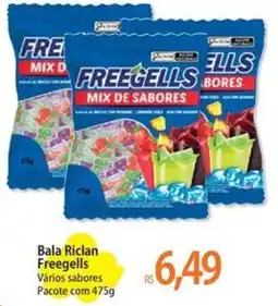 Atacadão Bala Riclan Freegells Vários sabores Pacote oferta