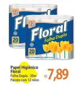 Atacadão Papel Higiênico Floral oferta