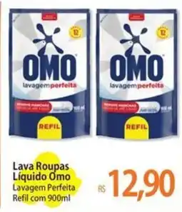 Atacadão Lava Roupas Líquido Omo Lavagem Perfeita Refil oferta
