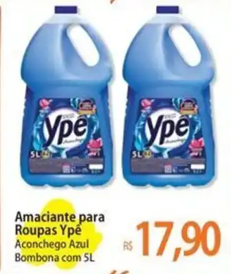 Amaciante para Roupas Ypé Aconchego Azul Bombona