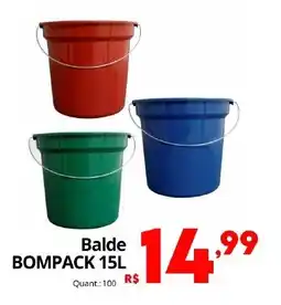 Althoff Supermercados Balde BOMPACK oferta