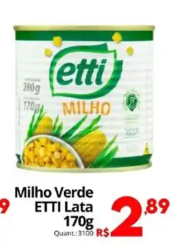 Althoff Supermercados Milho Verde ETTI Lata oferta