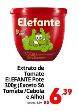 Althoff Supermercados Extrato de Tomate ELEFANTE Pote oferta