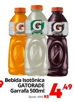Althoff Supermercados Bebida Isotônica GATORADE Garrafa oferta