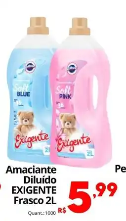 Althoff Supermercados Amaciante Diluído EXIGENTE Frasco oferta