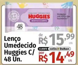 Supermercado Dalben Lenço Umedecido Huggies C/ por 48 Un. oferta