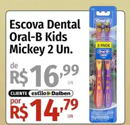 Supermercado Dalben Escova Dental Oral-B Kids Mickey 2 Un. oferta