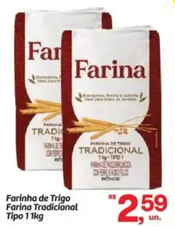 Fort Atacadista Farinha de Trigo Farina Tradicional Tipo 1 oferta