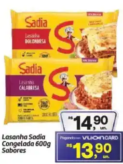 Fort Atacadista Lasanha Sadia Congelada Sabores oferta