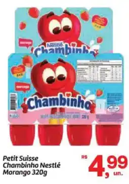 Fort Atacadista Petit Suisse Chambinho Nestlé Morango oferta