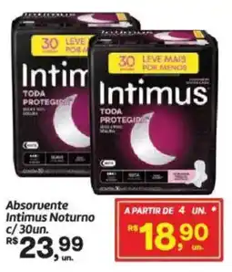 Fort Atacadista Absorvente Intimus Noturno c/30un. oferta