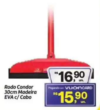 Fort Atacadista Rodo Condor 30cm Madeira EVA C/Cabo oferta