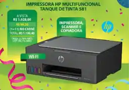 Lojas Cem Impressora hp multifuncional tanque de tinta 581 oferta