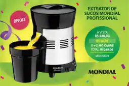 Lojas Cem Extrator de sucos mondial profissional oferta