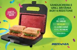 Lojas Cem Sanduicheira e grill britania bgr16 redstone oferta
